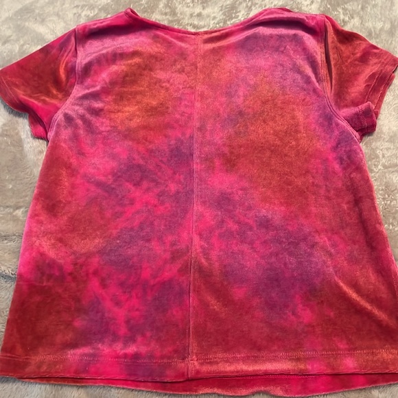 Free People tie dye velvet tee. Size M. - Picture 2 of 4